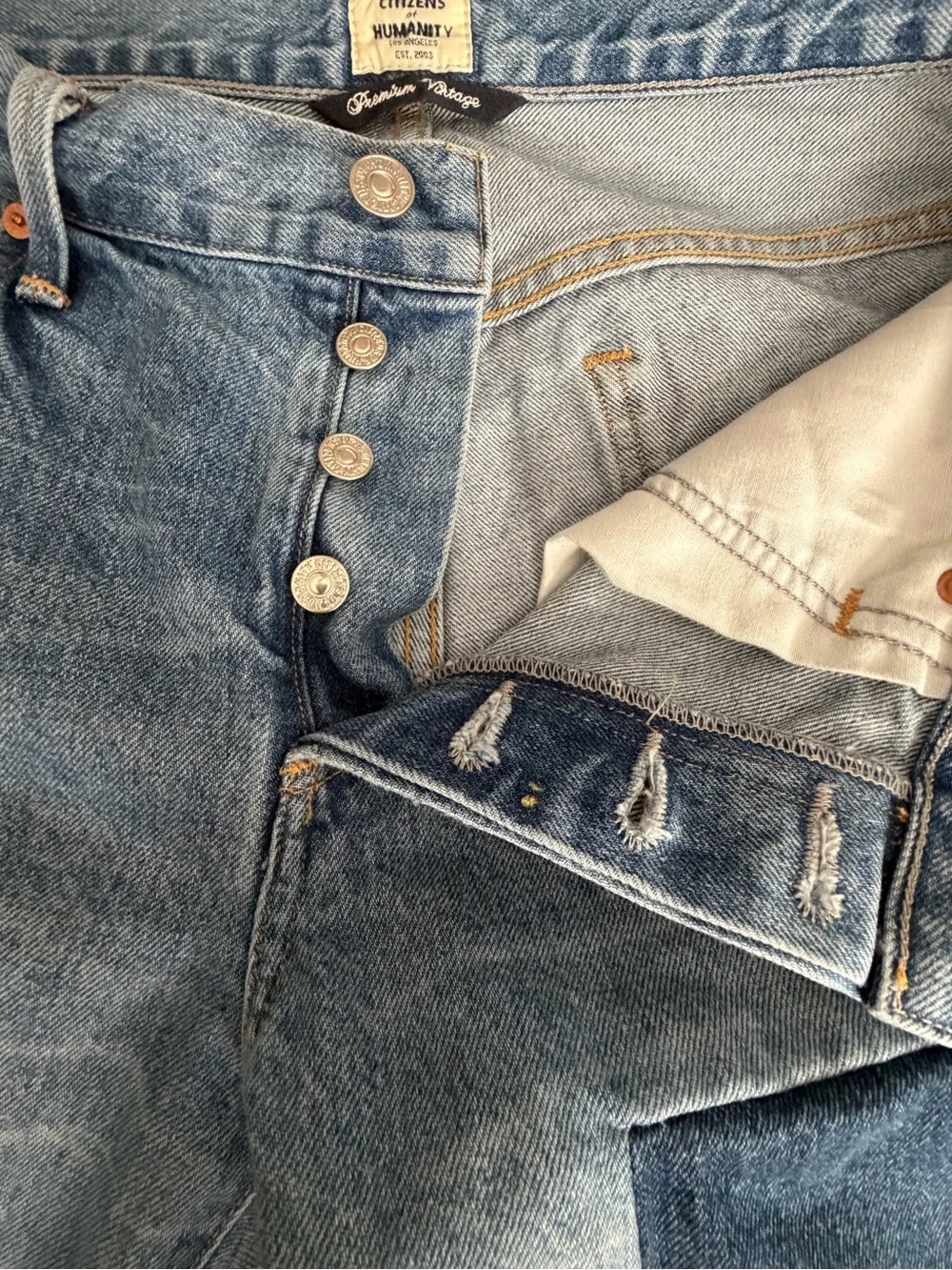 Citizens of Humanity Premium Vintage Emerson Slim Boyfriend Patchwork Jeans 28